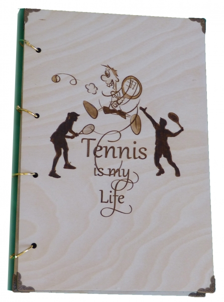 Tennis-Scrapbook zum Selbstgestalten